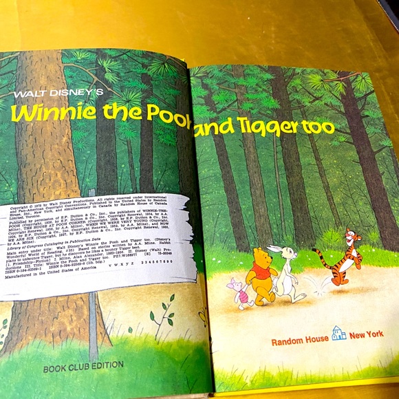 WALT DISNEY’S VTG 70’s WINNIE THE POOH AND TGGER TOO HARDCOVER STORY BOOK - Picture 2 of 14